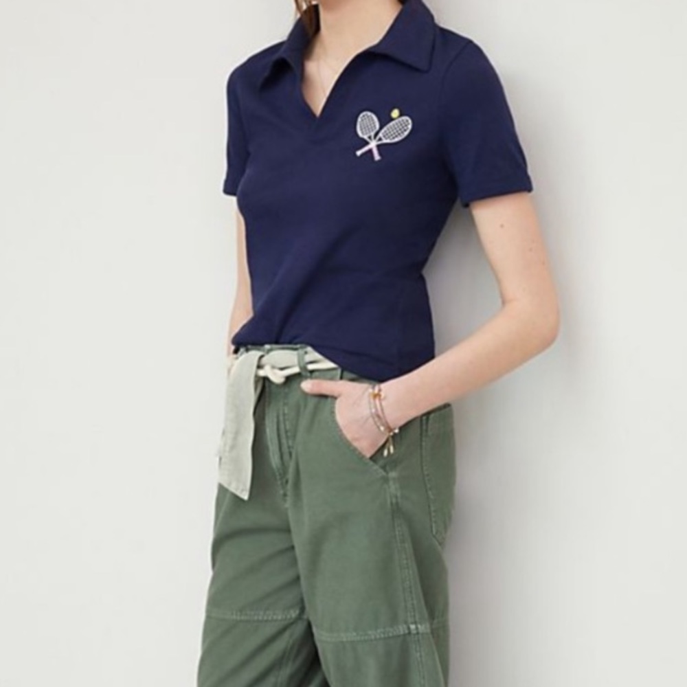Worn Once Maeve by Anthropologie tennis shirt sz XS